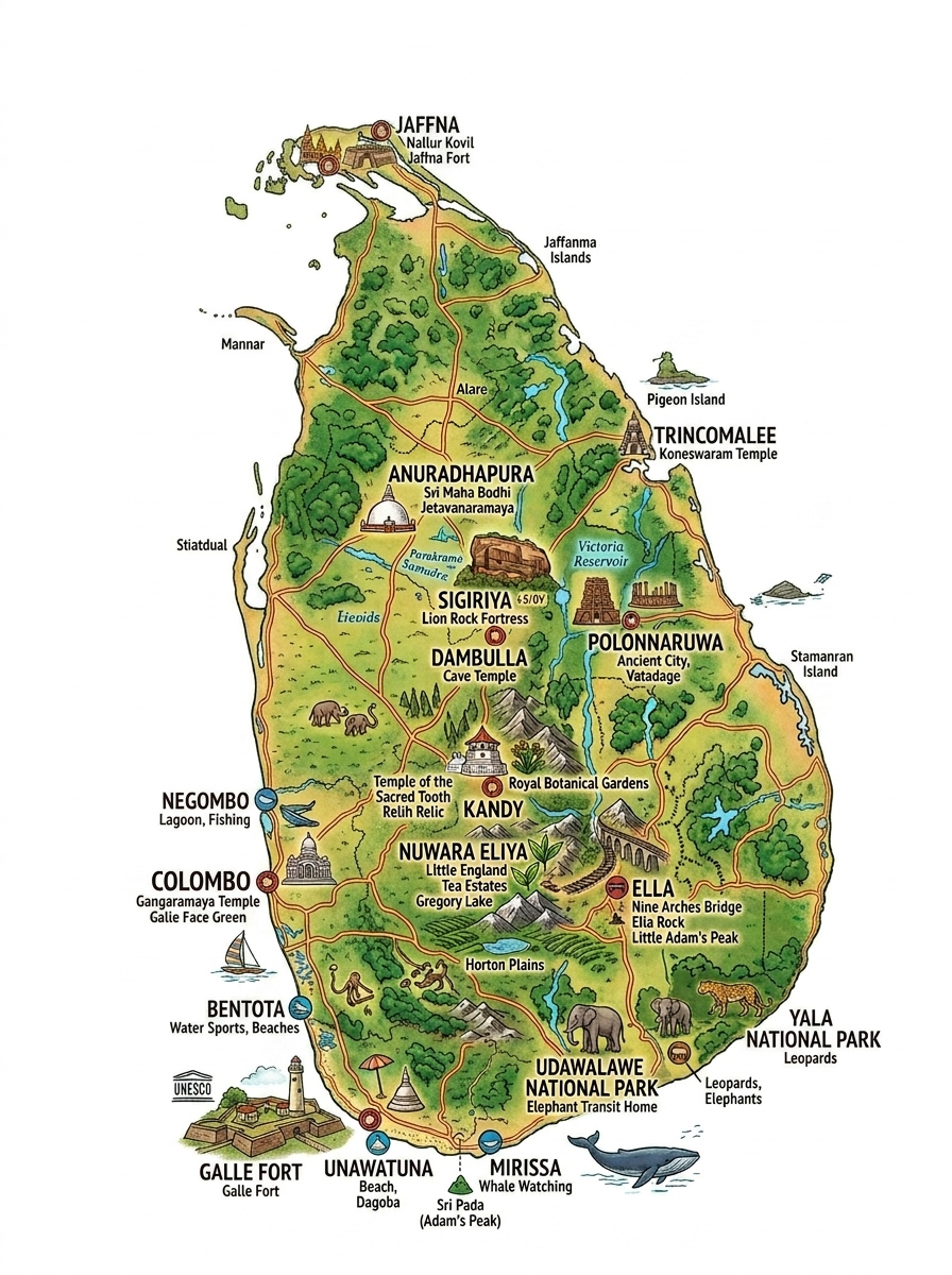 Sri Lanka Map
